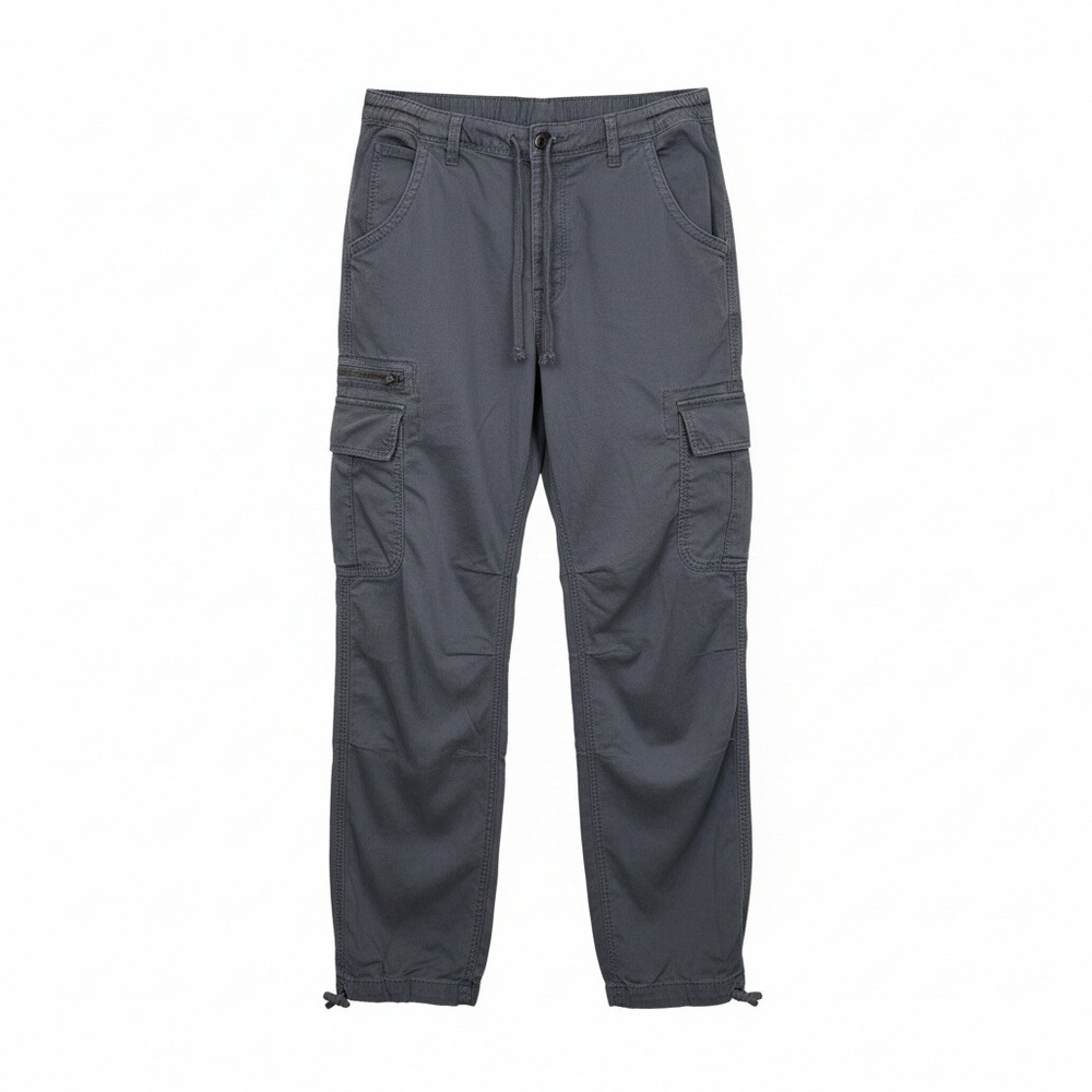 Men's Gray Cargo Jogger Pants
